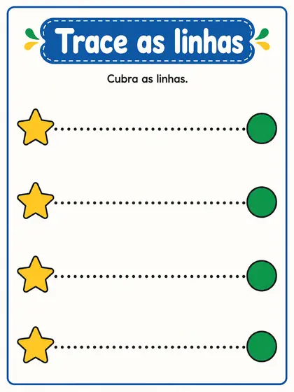 Folha das Atividades Simplificadas, com uma tarefa por página