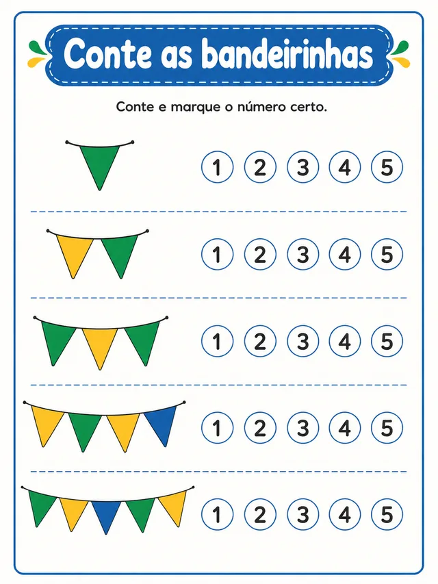 Atividade de contagem até 5
