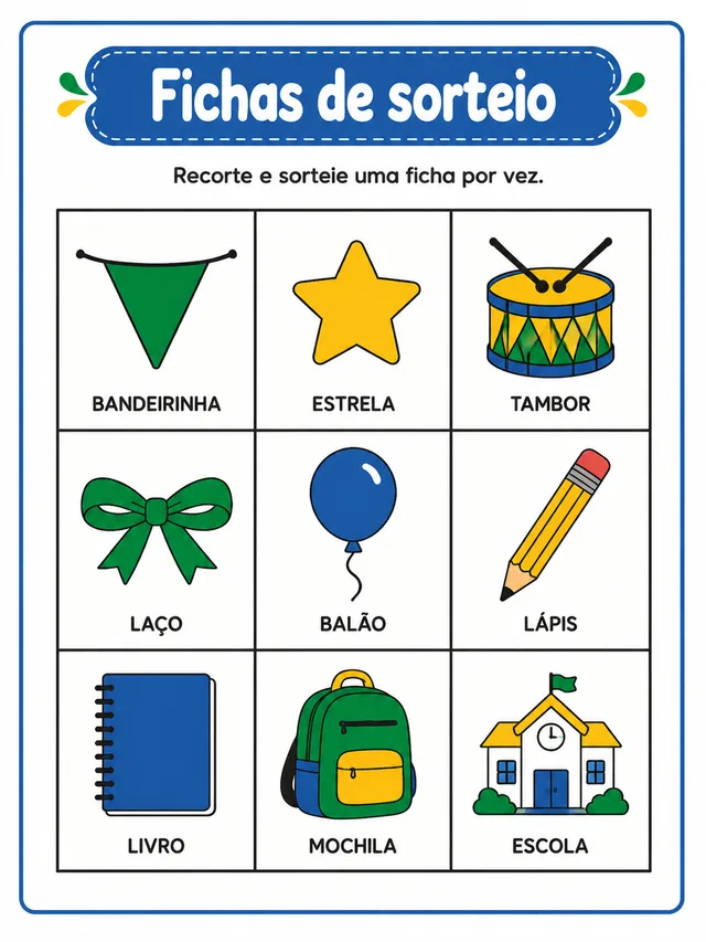 Fichas do bingo