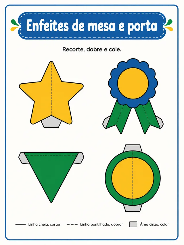 Enfeites para recortar