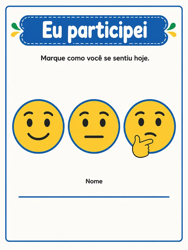 Página de participação