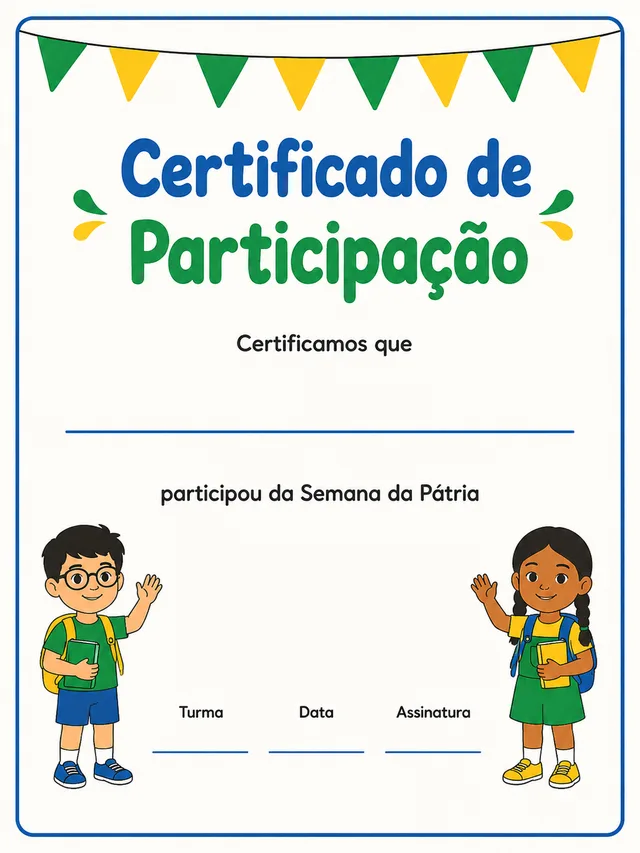 Certificado infantil