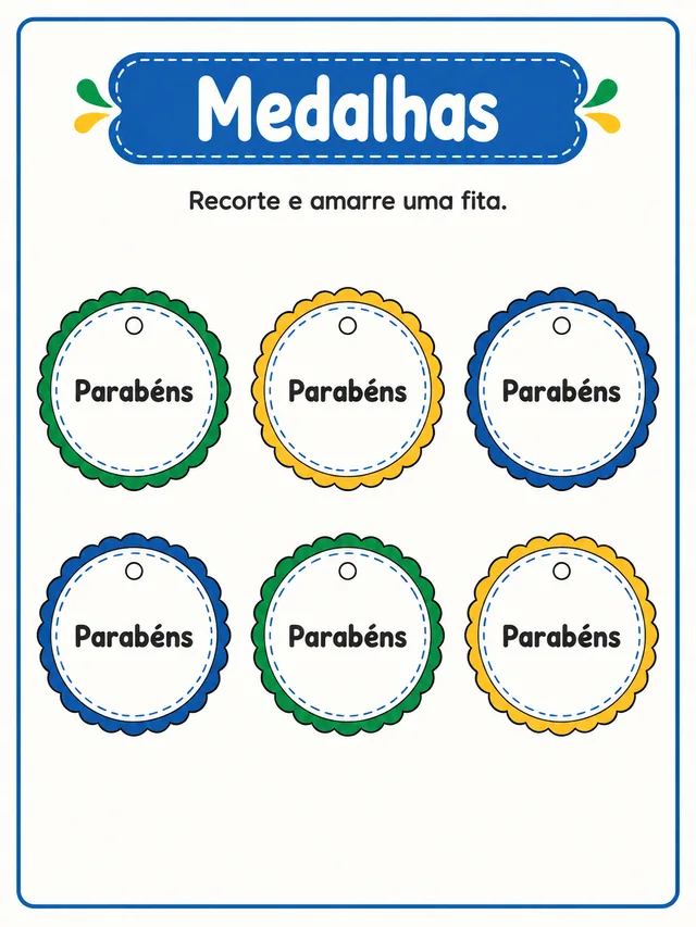 Medalhas para imprimir
